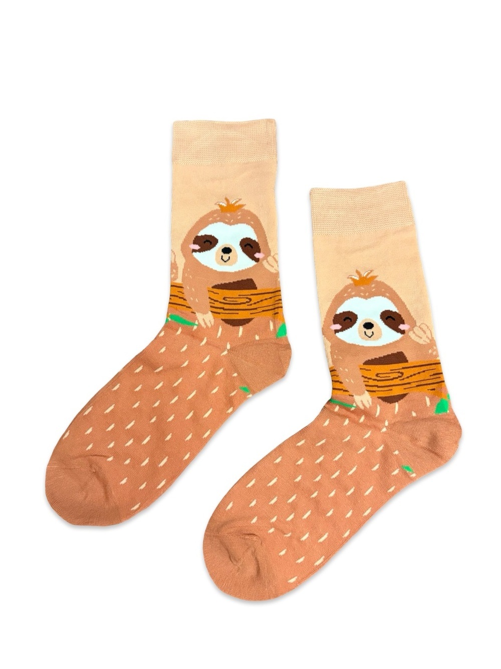 Sloth Novelty Crew Socks One Size Fits Most